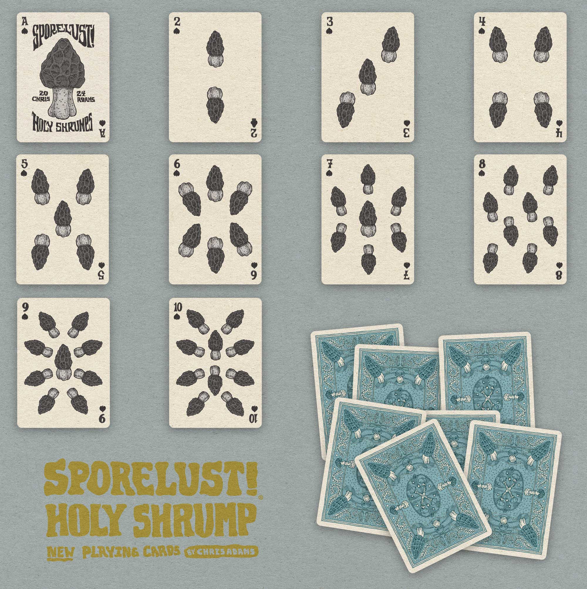 Sporelust! Mushroom Playing Cards