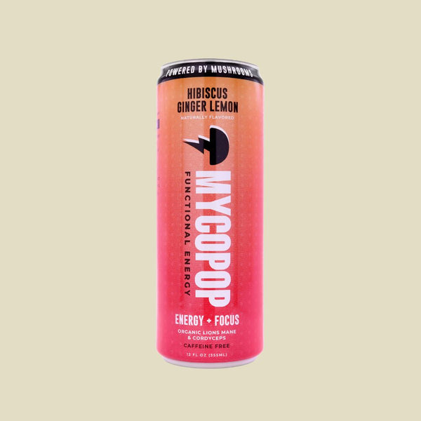 Mycopop Ginger & Lemon Energy Drink | Fantastic Fungi